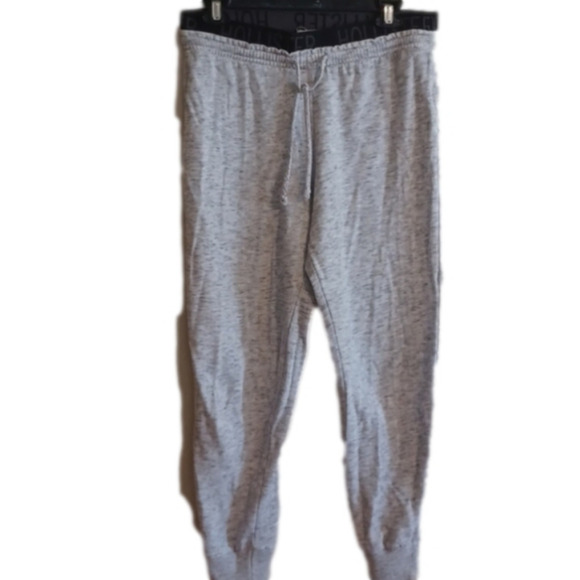 HOLLISTER joggers, size medium. Grey with black lettering around waist. - Picture 1 of 11